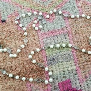Carolee crystal & Faux pearl necklace
